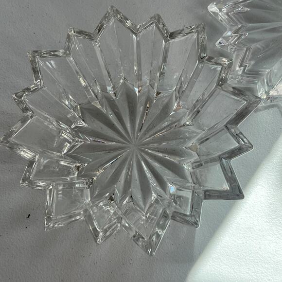 Crystal Box Star With Heavy Lead Shaped Clear Cut Trinket/Jewelry - Picture 6 of 14